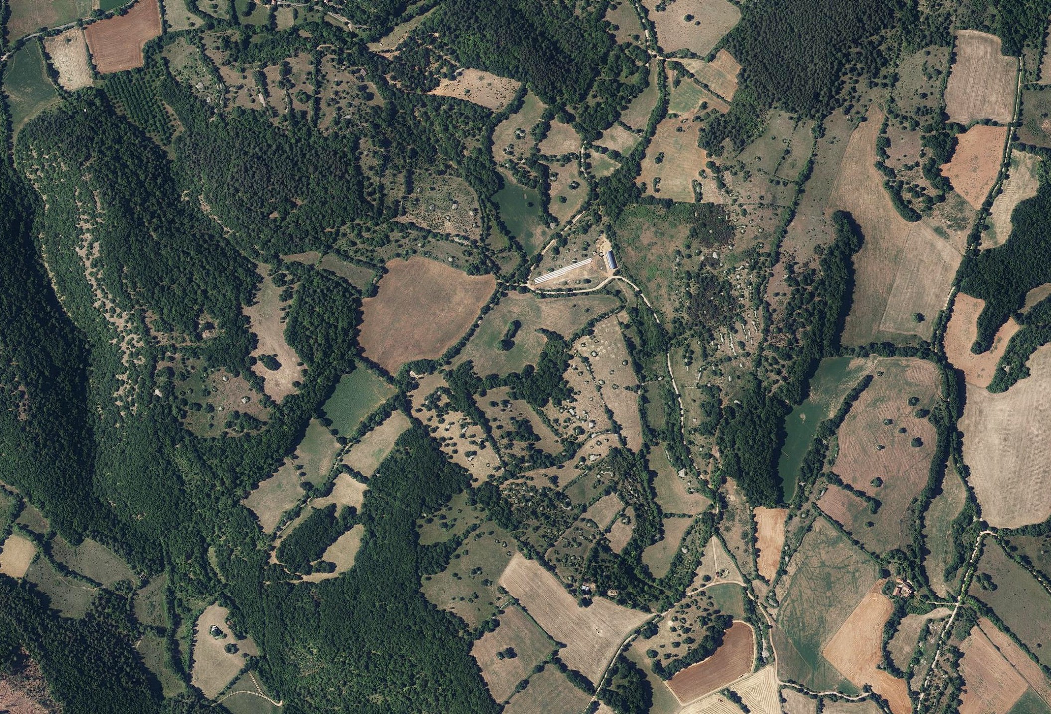 vue satellite de la bergerie d'estive GAEC Liquier, Nant - arcitecte V. Raducanu